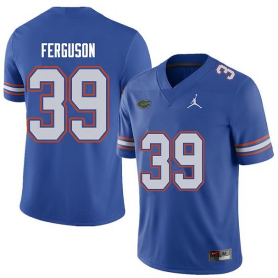 Men's Florida Gators #39 Ryan Ferguson NCAA Jordan Brand Royal Authentic Stitched College Football Jersey JSQ5662TL